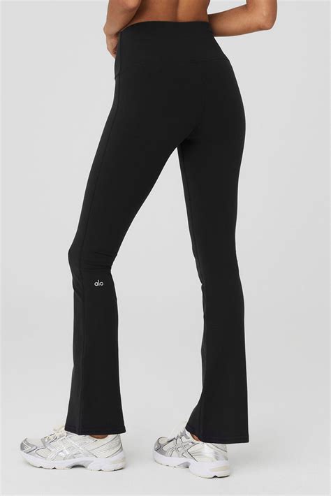 Airbrush High Waist 7 8 Bootcut Legging Black Alo Yoga