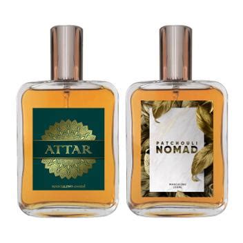 Kit Perfume Masculino Attar Patchouli Nomad 100ml Essência do