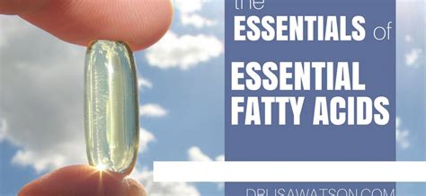 The Essentials of Essential Fatty Acids | Dr. Lisa Watson