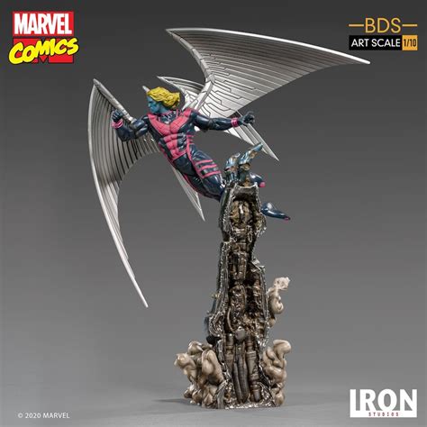 Iron Studios Marvel Comics X Men Art Scale Archangel Statue Pre