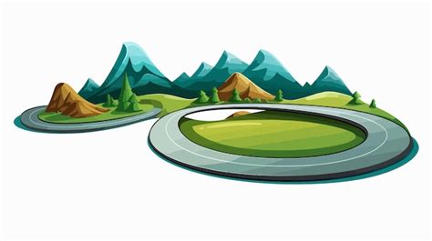 Curvy Road Drawing Vector Symbol Cartoon Vector Premium Ai Generated