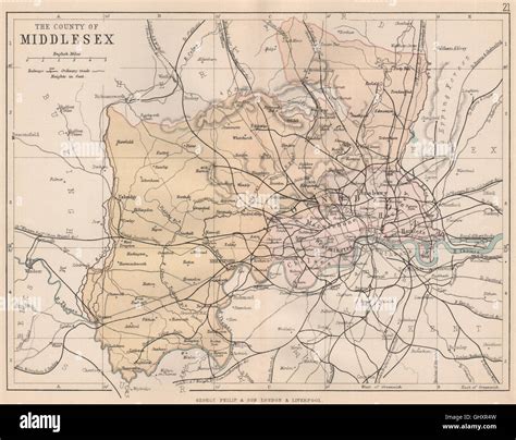 Middlesex England Map Hi Res Stock Photography And Images Alamy