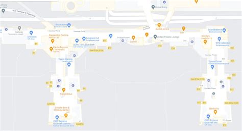 Terminal E Map Bush Airport Iah