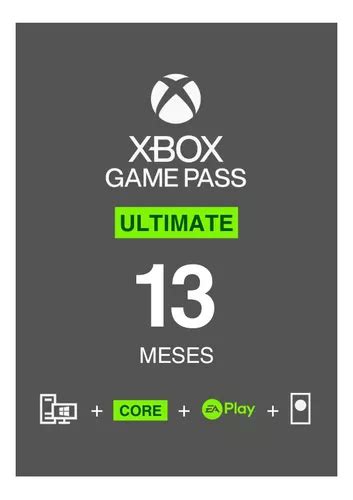 Game Pass Ultimate 12 Meses 1 Garantizados Mercadolibre