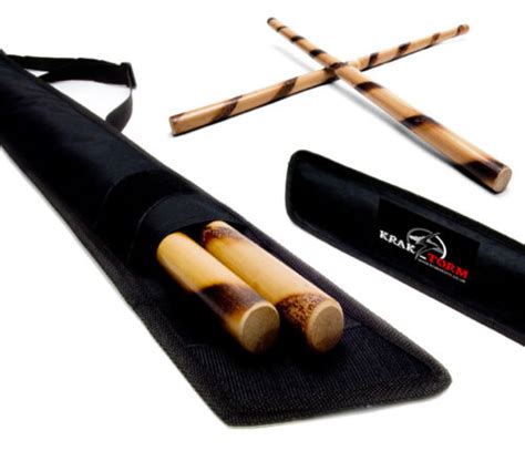 Krakstorm Escrima Sticks Pair W Bag Fma Kali Arnis Rattan Eskrima