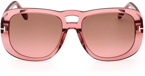 Tom Ford 56mm Gradient Aviator Sunglasses In Pink For Men Lyst