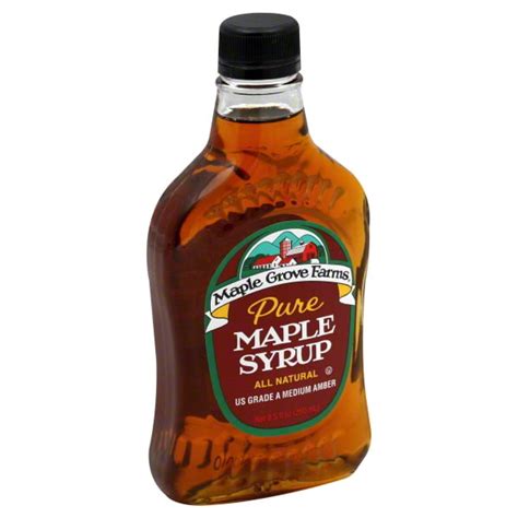 Maple Grove Farms Syrup Pure Maple Medium Amber 8 5 Oz Pack Of 6