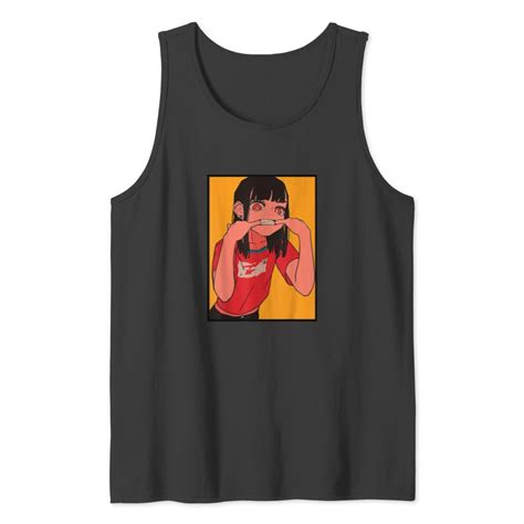 Anime Girl Lofi Aesthetic Retro 90s Japanese Waifu Kawaii Tank Tops Sold By Heididbernard Sku