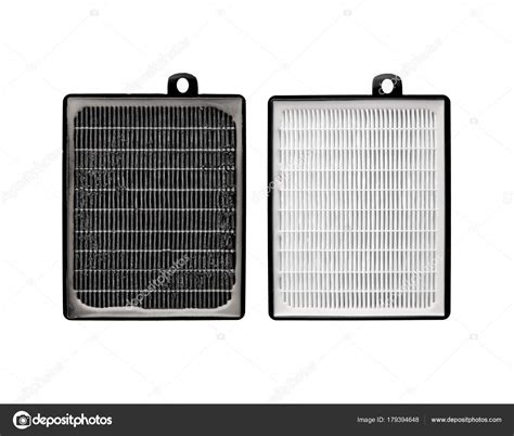 high efficiency air filter  hvac system isolated  white ba