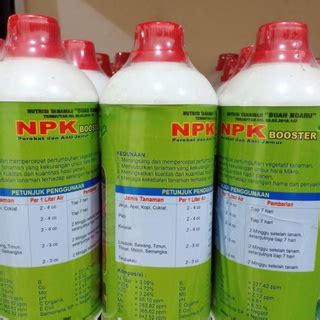 Jual Pupuk Npk Booster 1 Liter Pupuk Buah Daun Lengkap Plus Anti Jamur