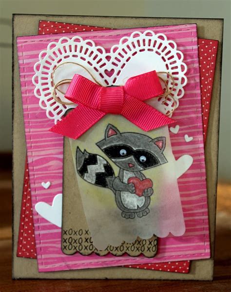 Raccoon Valentine By Larissa Heskett For Newtons Nook Designs