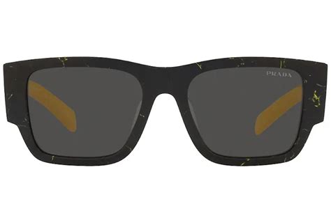 Prada Sunglasses Pr 10zs Black Marbleyellow Pr10zs 19d5s0 54 In Acetate Us