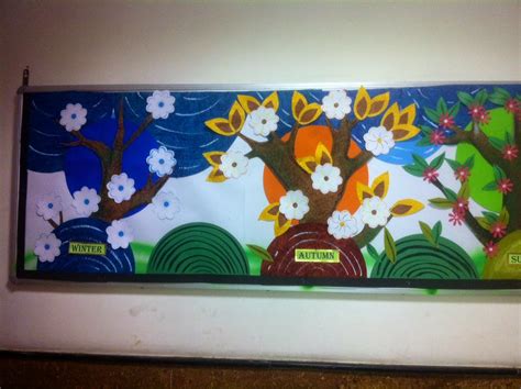 Art Craft Ideas And Bulletin Boards For Elementary Schools Seasons Bulletin Board