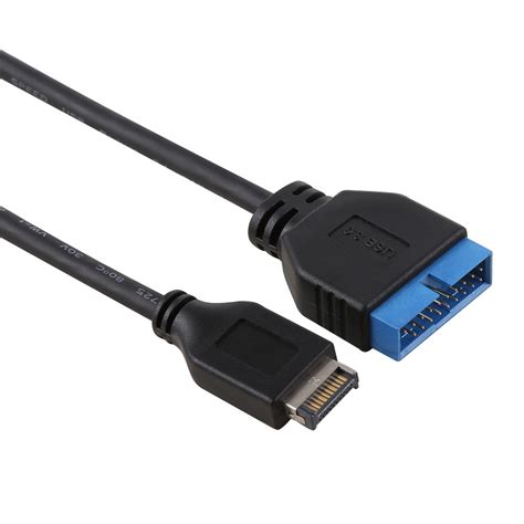 50cm USB 3.1 Type-E to USB 3.0 Motherboard 19 Pin Male Expansion Cable ...