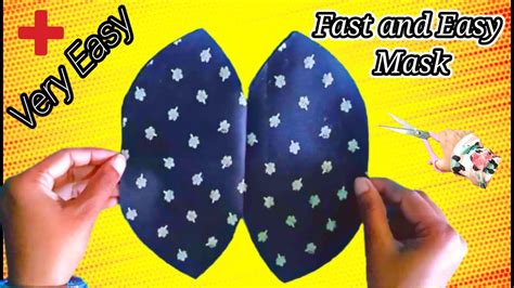 Very Easy New Style Mask 😷 Fast And Easy No Fog Mask With Easy Pattern Sewing Tutorial At