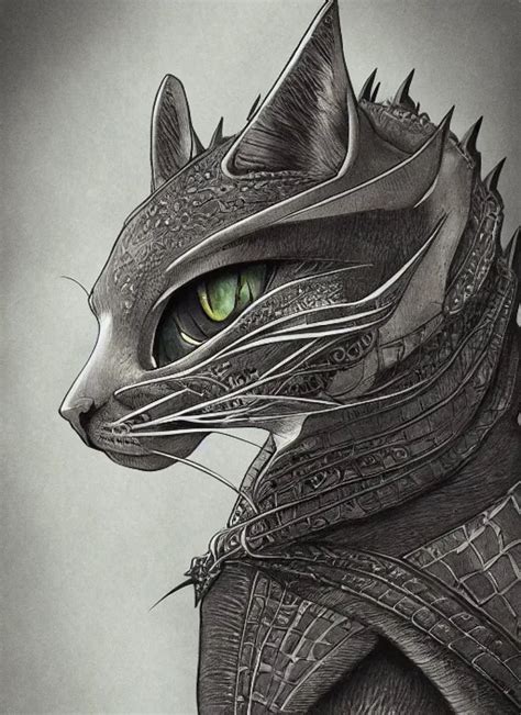 Cat Dragon Hybird Portrait Victorian Era By Miyazaki Stable Diffusion