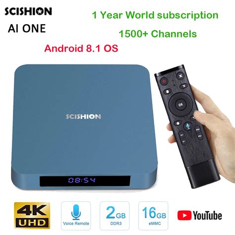 Scishion Ai One Android Tv Box Rk Voice Control G G K Smart