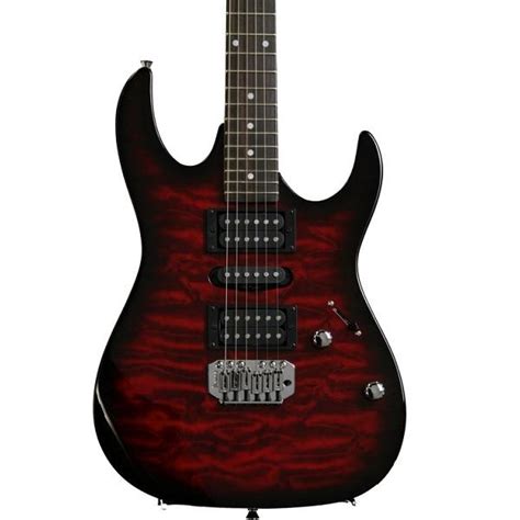 Ibanez Grx70Qa-Trb 6 Strings Solid Body Electric Guitar | Musique Red ...