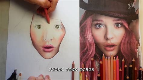 Realistic Skin Tutorial Chloe Moretz Prismacolor And Tips YouTube