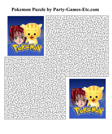 Printable Pokemon Puzzles | Printable Crossword Puzzles