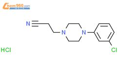 3 4 3 Chlorophenyl Piperazin 1 Yl Propanenitrile Hydrochloride 42002