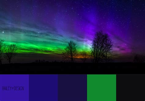 Northern Lights - colour palette