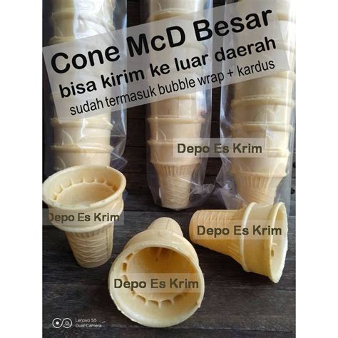 Jual Cone Mcd Besar Pcs Bubble Wrap Contong Ice Cream Corong Opak