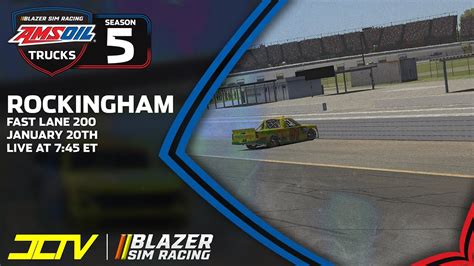 Iracing Bsr Amsoil Truck Series Fast Lane At Rockingham Youtube