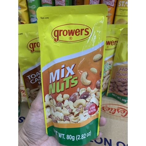 Growers Mix Nuts Cashew Roasted Nuts G Shopee Philippines