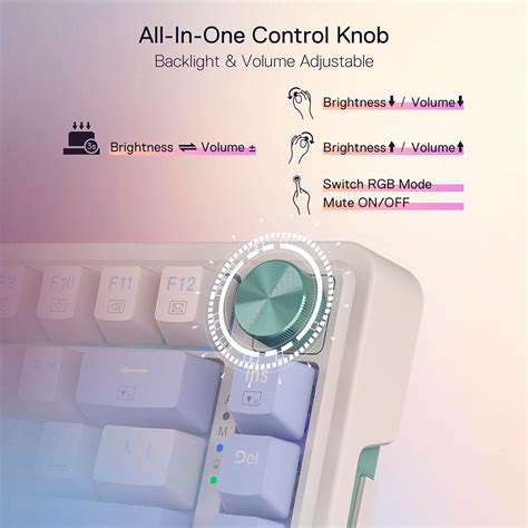 Teclado Mec Nico Redragon Ucal Pro K Hot Swap Inal Mbrico Rgb Modos