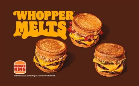 Burger Kings Spicy Whopper Melt And Bacon Whopper Melt Now Available