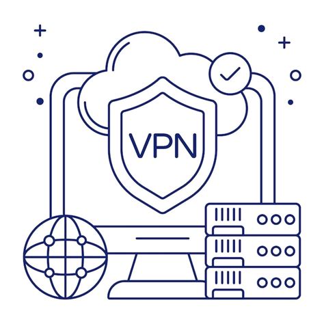 Premium Vector Editable Design Icon Of Cloud Vpn