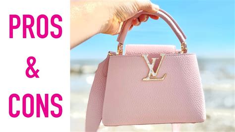 Louis Vuitton Pink Capucines Mini Pros And Cons Review Sam Loves