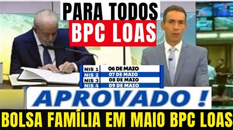 Liberado Amanh Calend Rio Bpc Loas Bolsa Fam Lia R Saca Na