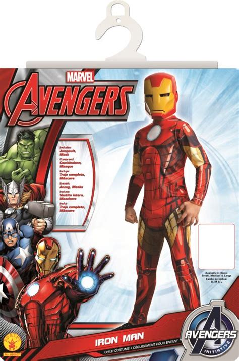 Costume Classique Marvel Avengers Iron Man Serie Anime Taille L