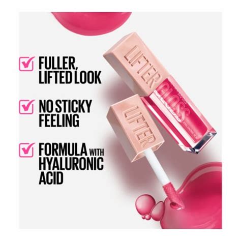 Maybelline Lifter Gloss With Hyaluronic Acid 21 Gummy Bear 0 18 Fl Oz Kroger