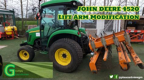 John Deere 4520 Compact Tractor Lift Arm Modification YouTube