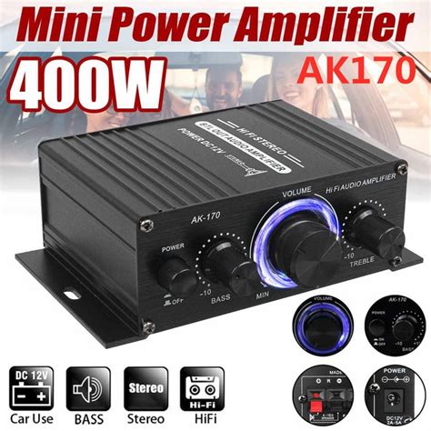 AK380 G8 AK370 AK270 AK170 Amplificador De Potencia Hifi De 800W Y 12V