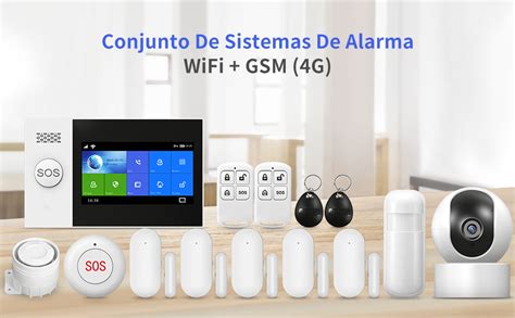 Pgst Sistema De Alarma Dom Stica Inal Mbrica Kit De Alarma Wifi Gsm G