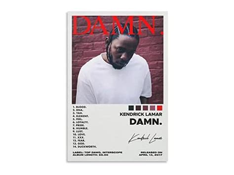 Kendrick Lamar Damn Poster 12 X18