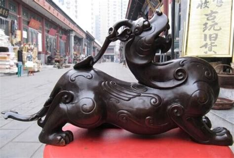 Collection Bronze Lion Statue S0196 Chine Bronze Cuivre Feng Shui Mal