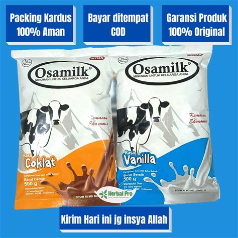 Jual OSAMILK SUSU PENGGEMUK BADAN GRATIS KARDUS ORIGINAL 100 RASA