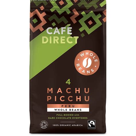 Cafédirect Fairtrade Organic Machu Picchu Coffee Beans 750g Cafédirect