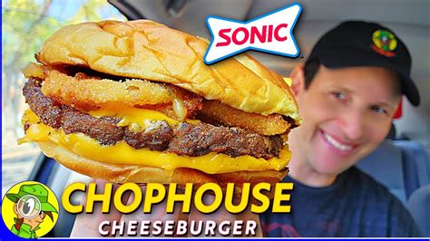 Sonic® 🚗🔊 Chophouse Cheeseburger Review 🔪🏠🍔 Restaurant Quality 🤔 Peep