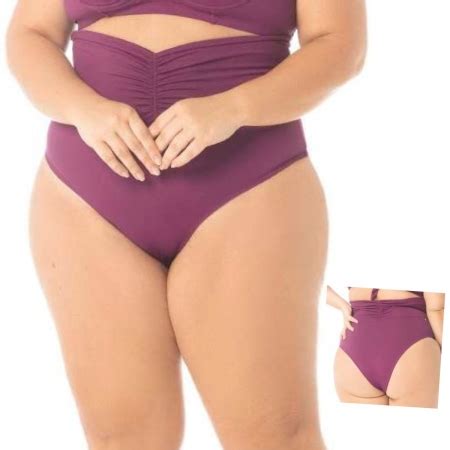 Arsie Ref Calcinha Biquini Plus Size Cintura Alta Tanga Sedu O