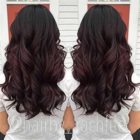 Dark Plum Ombre Hair