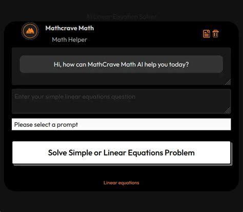 Ai Linear Equation Solver Free Math Problem Solver With Steps Mathcrave