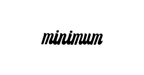 minimum minimal sticker teepublic