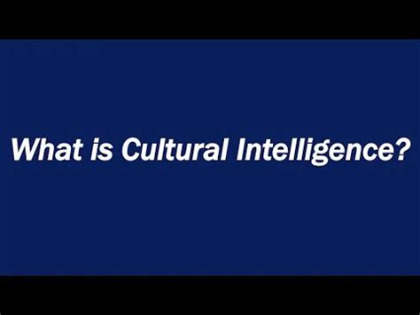 What Is Cultural Intelligence CQ Definition And Examples Edu