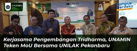 Kerjasama Pengembangan Tridharma UNAMIN Teken MoU Bersama UNILAK Pekanbaru